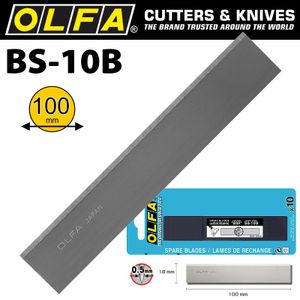 OLFA Scraper Blades X10 For Xsr Series 100mmx0.5mm
